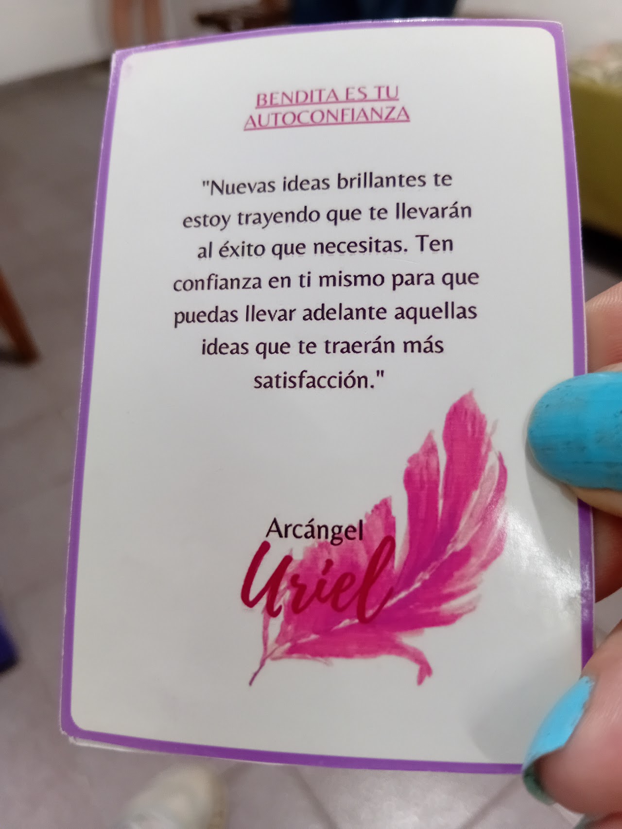 Carta de sanación angelical
